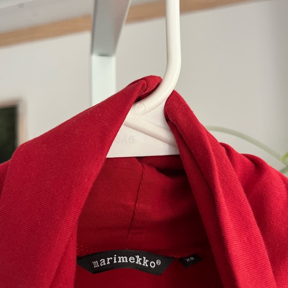 Maremikko Red Cotton Blend Turtle Neck Pullover Sweater Size XS - Picture 3 of 4